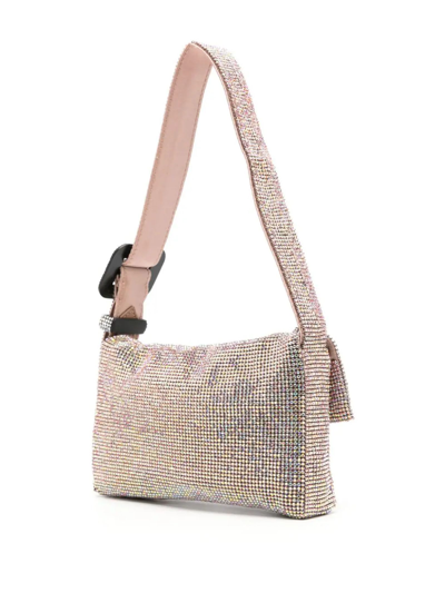 Benedetta Bruzziches Vittissima Crystal-embellished Shoulder Bag In Rosa