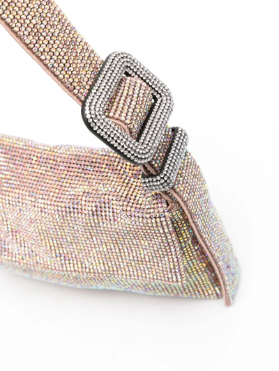 Benedetta Bruzziches Vittissima Crystal-embellished Shoulder Bag In Rosa