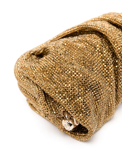 Shop Benedetta Bruzziches Gold-tone Venus Petite Crystal Clutch Bag In Golden