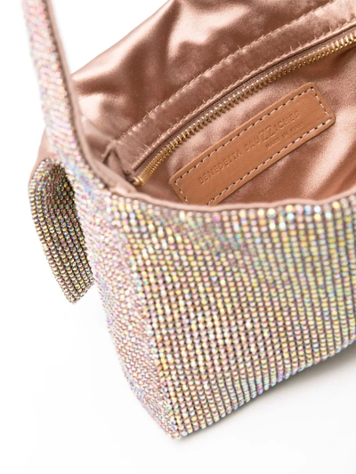 Benedetta Bruzziches Vittissima Crystal-embellished Shoulder Bag In Rosa