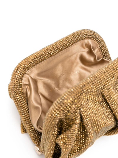 Shop Benedetta Bruzziches Gold-tone Venus Petite Crystal Clutch Bag In Golden