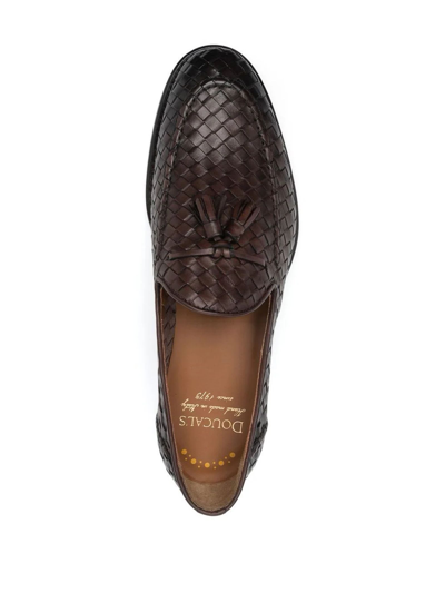 Shop Doucal's Brown Calf Leather Loafers