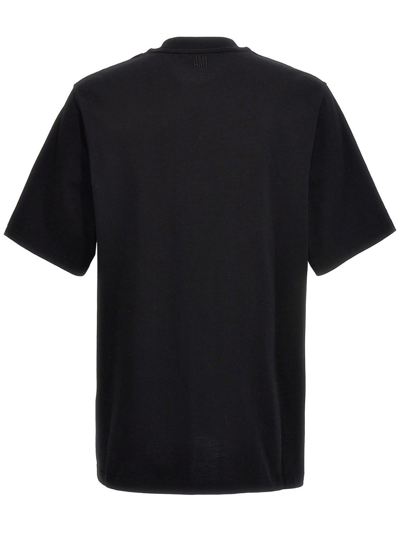 Shop Ami Alexandre Mattiussi Black Cotton T-shirt
