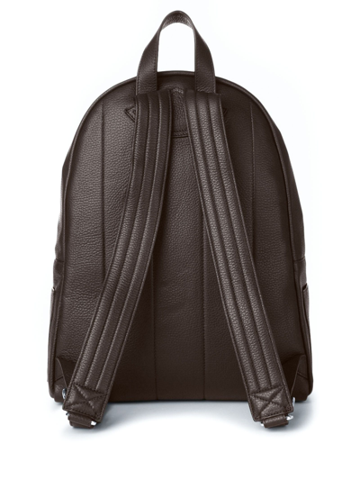 Shop Orciani Brown Calf Leather Micron Backpack