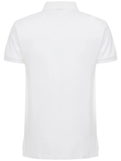 Shop Ralph Lauren White Cotton Blend Polo Shirt