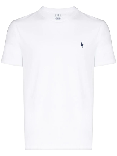 Shop Ralph Lauren White Cotton T-shirt