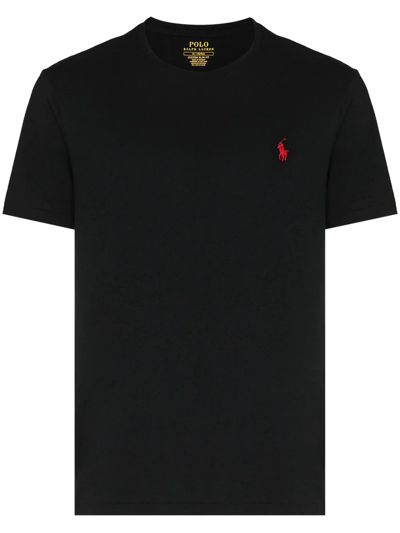 Shop Ralph Lauren Black Cotton T-shirt