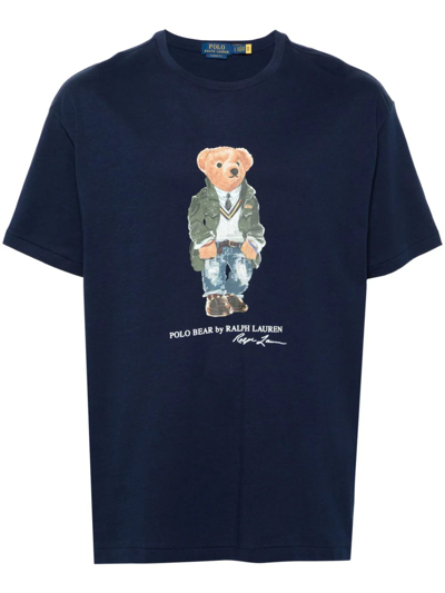 Shop Ralph Lauren Blue Cotton T-shirt