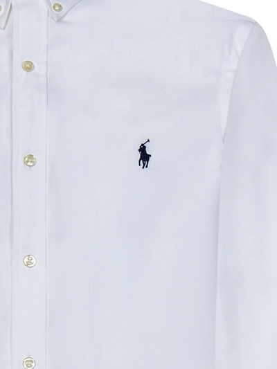 Shop Ralph Lauren White Stretch-cotton Shirt