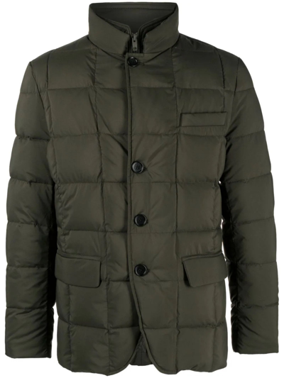 Shop Fay Green Quilted Padded Jacket
