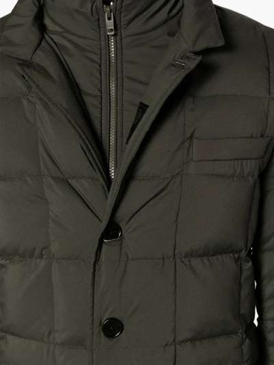Shop Fay Green Quilted Padded Jacket
