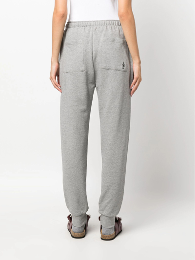 Shop Jw Anderson Light Grey Organic Cotton Track Trousers