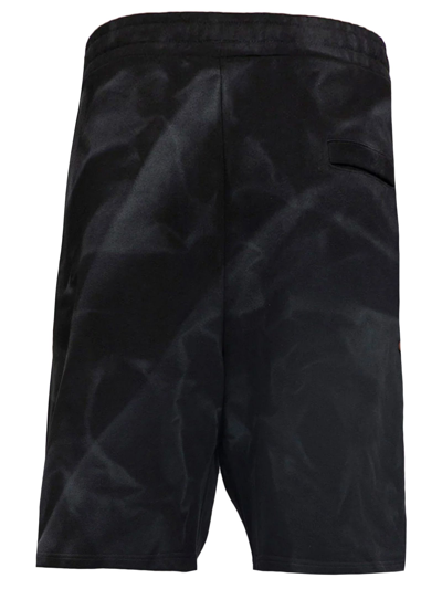 44 Label Group Logo-print Faded-effect Shorts In Black