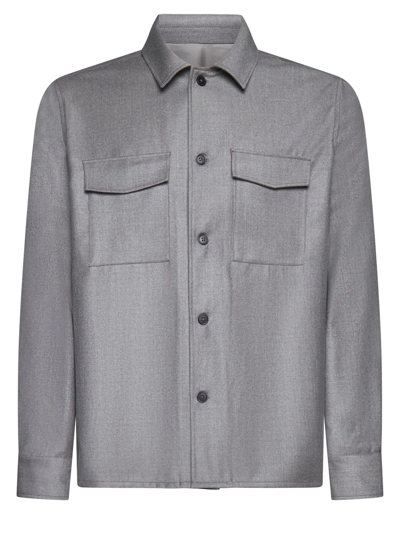 Shop Low Brand Shirts Grey