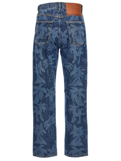 Shop Palm Angels Jeans Blue