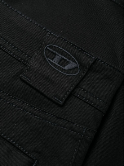 Shop Diesel Trousers Black