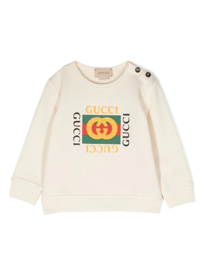 Shop Gucci Kids Sweaters White