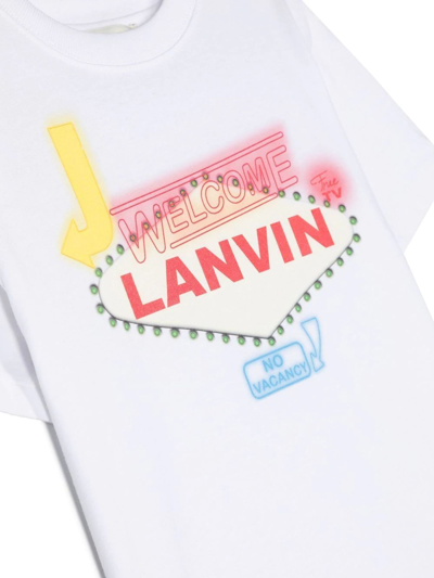 Shop Lanvin T-shirts And Polos White