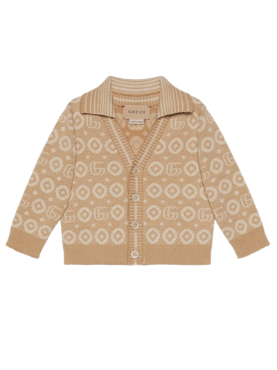 Shop Gucci Kids Sweaters Beige