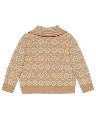 Shop Gucci Kids Sweaters Beige