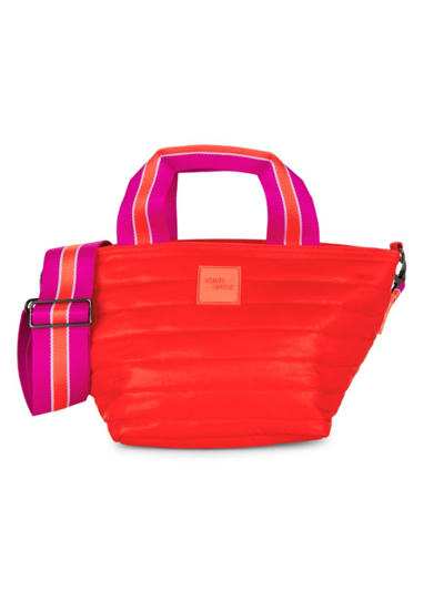 Shop Think Royln Women's Beach Bum Mini Cooler Bag In Tangerine