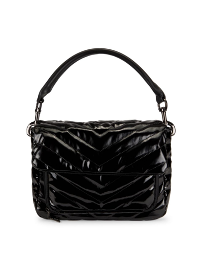 Shop Think Royln Women's The Muse Crossbody Bag In Black Patent