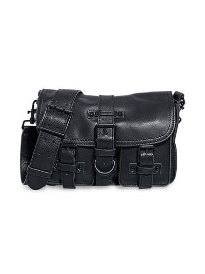 Shop Aimee Kestenberg Women's Saddle-up Leather Crossbody Bag In Black