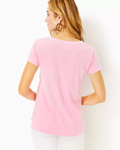 Shop Lilly Pulitzer Meredith Tee In Conch Shell Pink