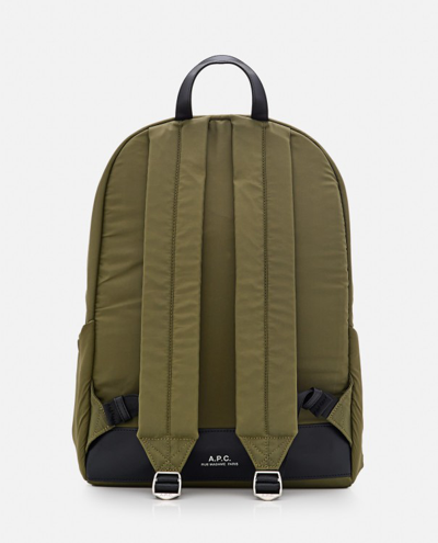 Shop Apc Blake Nylon Backback In Green