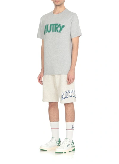 Shop Autry Grey Cotton T-shirt