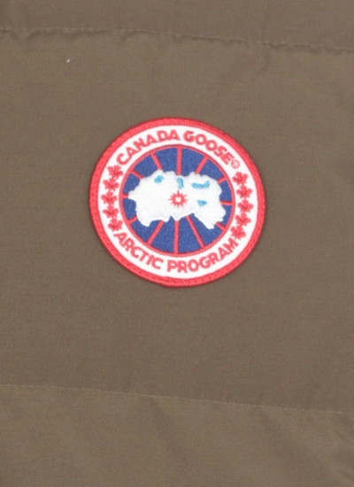 Shop Canada Goose Army Green Padded And Quilted Husky
