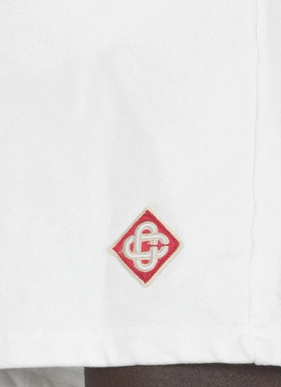 Shop Casablanca White Cotton Shorts