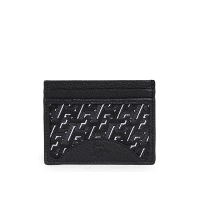 Shop Christian Louboutin Techno Card Holder In Black