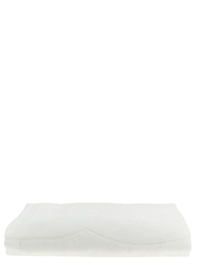 Shop Dolce & Gabbana 'dg' Beach Towel In White