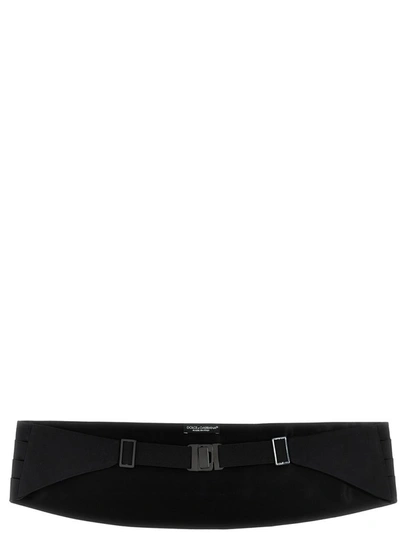 Shop Dolce & Gabbana Tuxedo Belt In Black
