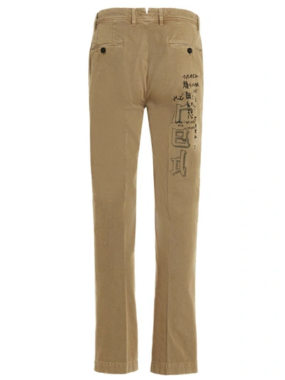 Shop Incotex Red X Facetasm Printed Pants In Beige