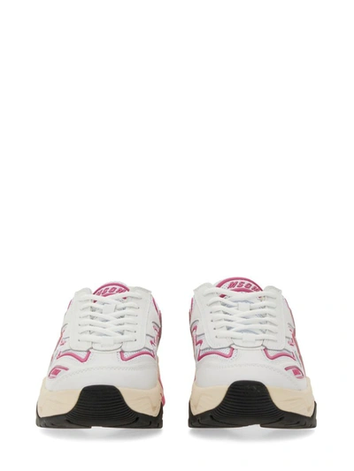 Shop Msgm Vortex Sneaker With Vibram Sole In White