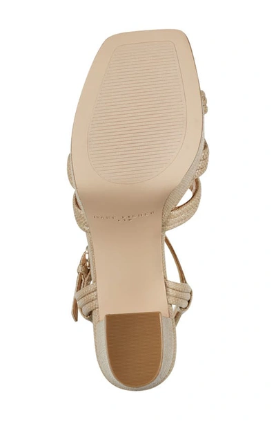 Shop Marc Fisher Ltd Cairo Ankle Strap Platform Sandal In Medium Natural