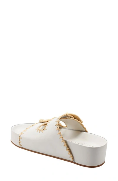 Shop Marc Fisher Ltd Solea Platform Slide Sandal In Ivory