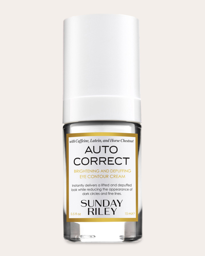 Shop Sunday Riley Women's Auto Correct Brightening And Depuffing Eye Cream 15ml