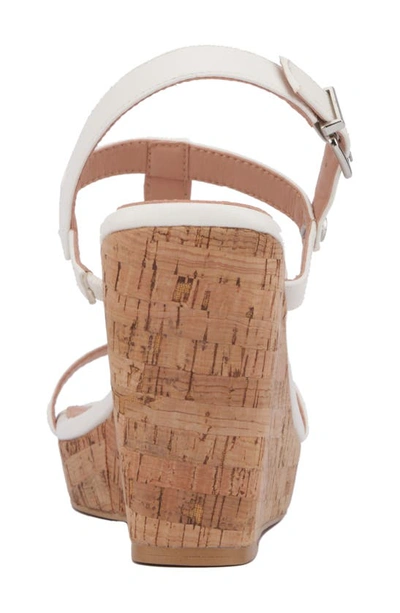 New York And Company Aimee Wedge Sandal In White