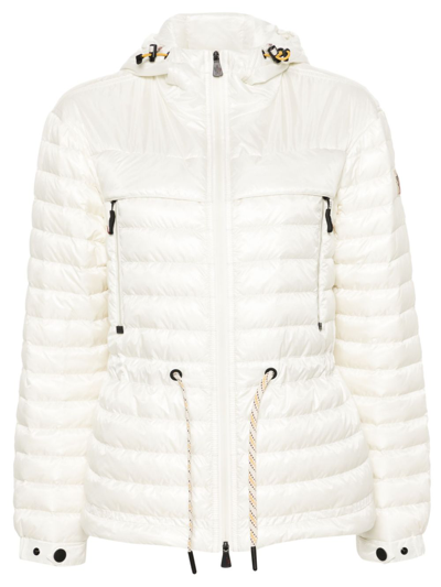 Shop Moncler Neutral Eibing Quilted Jacket In Weiss