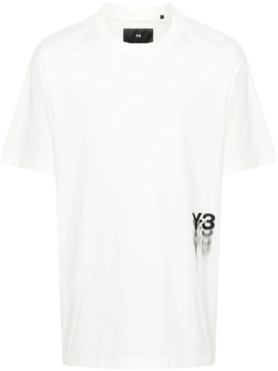 Shop Y-3 Graphic Short Sleeve T-shirt In Ivory