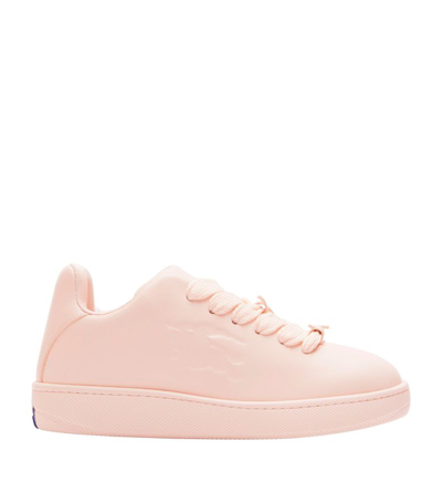 Shop Burberry Leather Bubble Sneakers In Pink