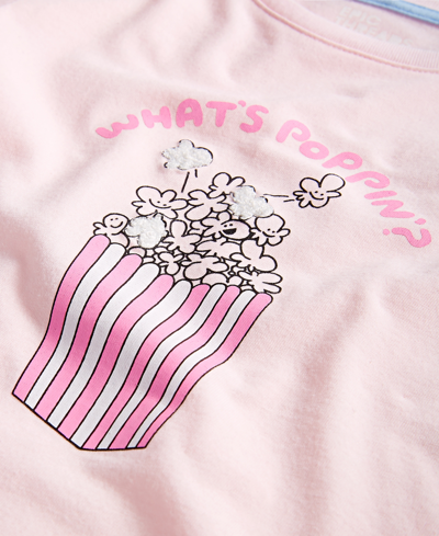 Shop Epic Threads Little Girls What's Poppin' Graphic T-shirt, Created For Macy's In Barely Pink