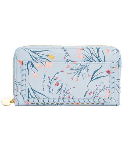 Shop Style & Co Whip-stitch Printed Zip Wallet, Created For Macy's In Shannon Floral
