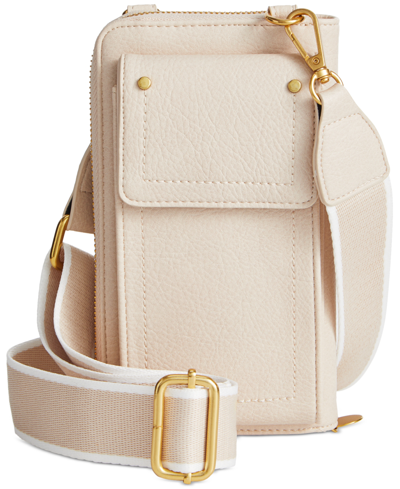 Shop Style & Co Phone Crossbody Wallet, Created For Macy's In Alabaster