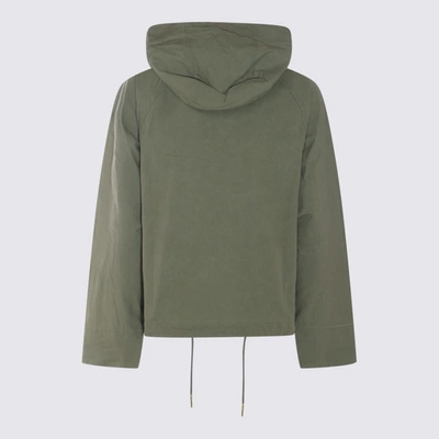 Shop Barbour Army Cotton Casual Jacket In Army Green
