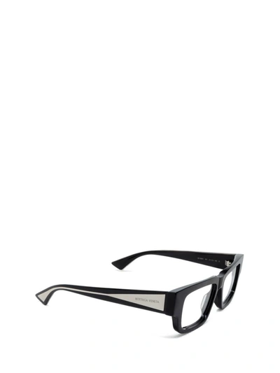 Shop Bottega Veneta Eyeglasses In Black