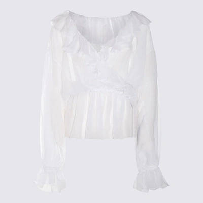Shop Dolce & Gabbana Top Optical White